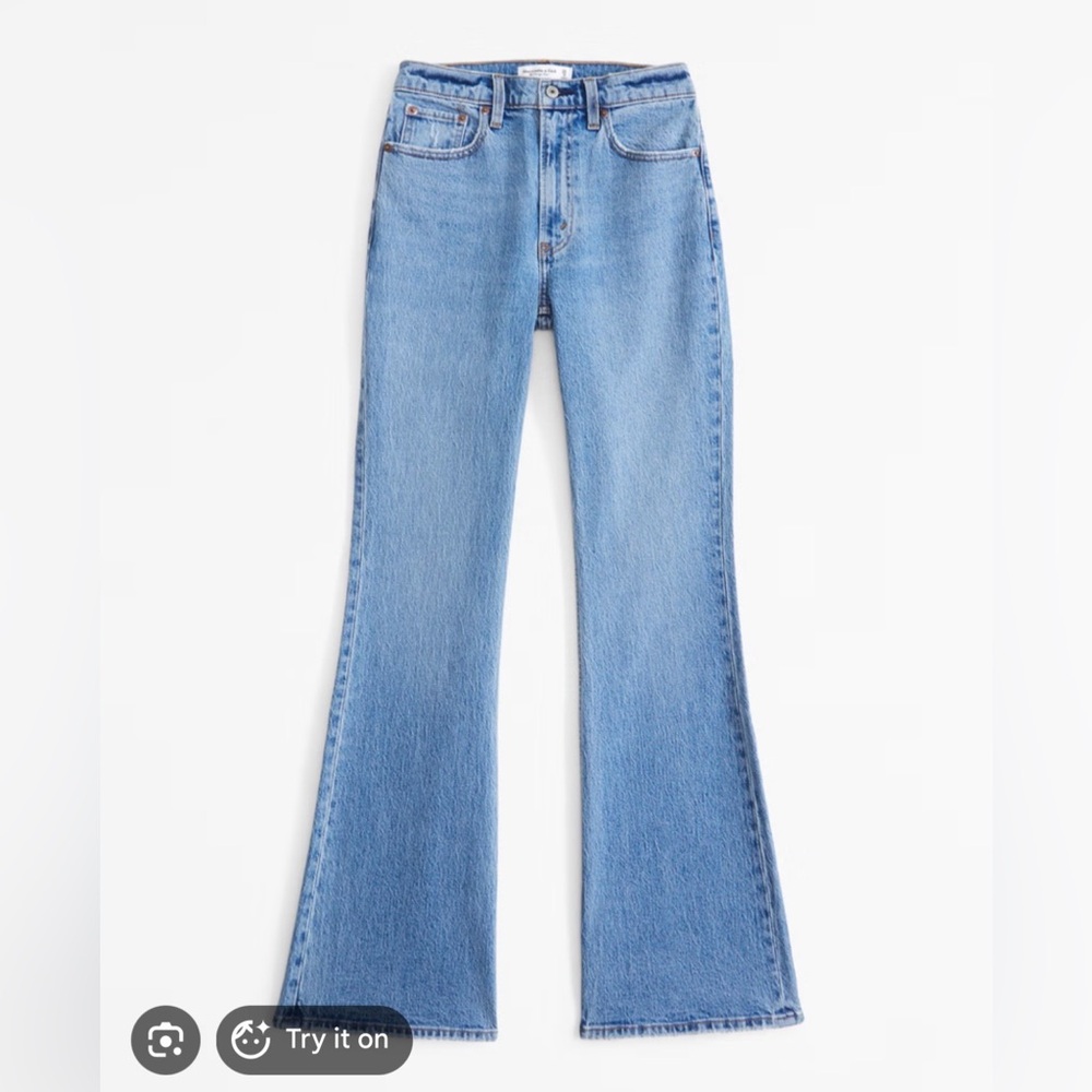 New Abercrombie vintage flare high rise jeans (28 long)